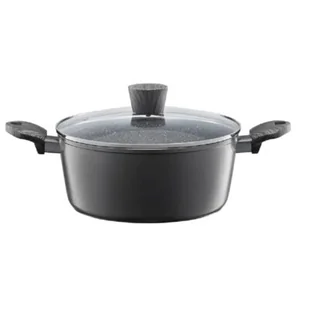 Ambition LOFT GARNEK Z POWŁOKĄ QUALUM BASIC STONE 28 CM INDUKCJA 22869 22869 - Garnki - miniaturka - grafika 1