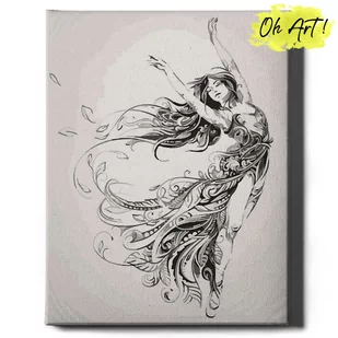 Obraz Malowanie po numerach NA RAMIE, 40x50 cm | Tańcząca dziewczyna | Oh Art! - Malowanie po numerach - miniaturka - grafika 1