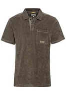 Koszulki męskie - camel active Męski t-shirt 409960/1P58, khaki, XL, khaki, XL - miniaturka - grafika 1