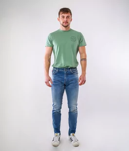 Jeansy męskie slim HUNTER 2612 BRUSHED USED-36\32 - Spodnie męskie - miniaturka - grafika 1