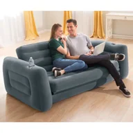 Sofy i kanapy - vidaXL Intex Rozkładane siedzisko, 203x231x66 cm, ciemnoszare - miniaturka - grafika 1
