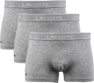 Majtki męskie - Lacoste 3-Pack Boxer Briefs 5H3389-CCA, Mężczyźni, Bokserki, Szary, Rozmiar: M EU - miniaturka - grafika 1