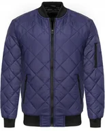 Kurtki męskie - KURTKA MĘSKA PIKOWANA PILOTKA JESIEŃ WIOSNA GRANATOWA M - miniaturka - grafika 1