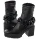 Botki damskie - Botki Czarne B7698-E50-000-000-E88 (CI676-b) Carinii - miniaturka - grafika 1
