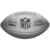 Piłka nożna - Wilson NFL Duke Metallic Edition Ball WTF1827XB, unisex, piłki do futbolu amerykańskiego, Srebrne - miniaturka - grafika 1