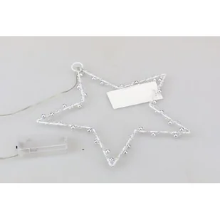 Gwiazda do zawieszenia 22 LED stałe ciepłe białe światło - Oświetlenie świąteczne - miniaturka - grafika 1