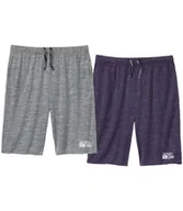 Spodenki męskie - Zestaw 2 par sportowych bermudów Mężczyzna Atlas For Men - Kolor : Fioletowy - Rozmiar : L - miniaturka - grafika 1