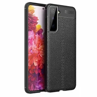 Etui i futerały do telefonów - Pokrowiec do Samsung Galaxy S21 PLUS w Głęboka Czerń Etui imitacji skóry Obudowa Ochronny Case Cover Cadorabo - miniaturka - grafika 1