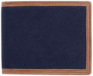 Hackett London Męski portfel Oxford Billfold Bi-Fold z klapką, niebieski (granatowy/brązowy), jeden rozmiar, Niebieski (granatowy/brązowy), Rozmiar Uniwersalny - Portfele - miniaturka - grafika 1