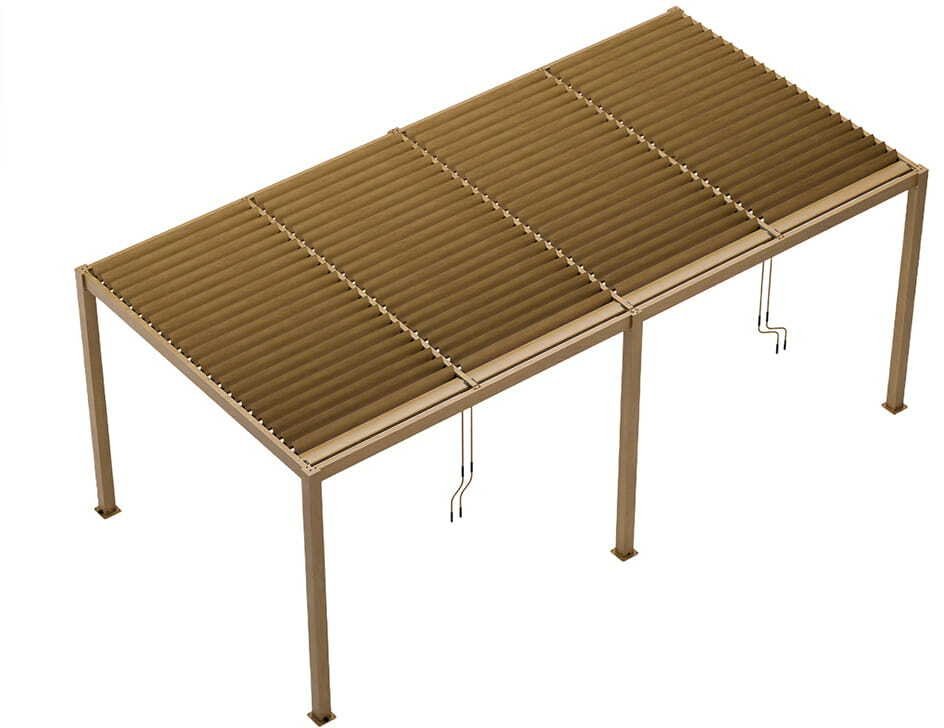 Mirpol PERGOLA OGRODOWA LUXE 5.8x3x2.3M LED KOLOR DREWNA V2