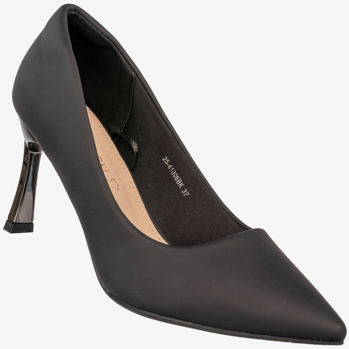 Szpilki Damskie Ekoskóra Buty Na Obcasie Eleganckie Czarne Potocki Czarny 40