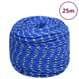 vidaXL Linka żeglarska, niebieska, 8 mm, 25 m, polipropylen - Żeglarstwo - miniaturka - grafika 1