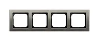 Klawisze i ramki - Ospel Sonata stal inox ramka R-4RM/37 R-4RM/37 - miniaturka - grafika 1