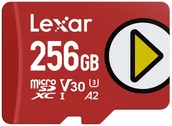 Karty pamięci - Lexar LMSPLAY256G-BNSNG pamięć flash 256 GB MicroSDXC UHS-I Klasa 10 - miniaturka - grafika 1