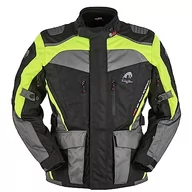 Odzież motocyklowa - Furygan Kurtka męska Veste Apalaches, Czarny żółty fluo, 4XL - miniaturka - grafika 1