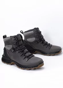 Buty trekkingowe męskie szare ECCO EXOHIKE M MID HM - Buty trekkingowe męskie - miniaturka - grafika 1