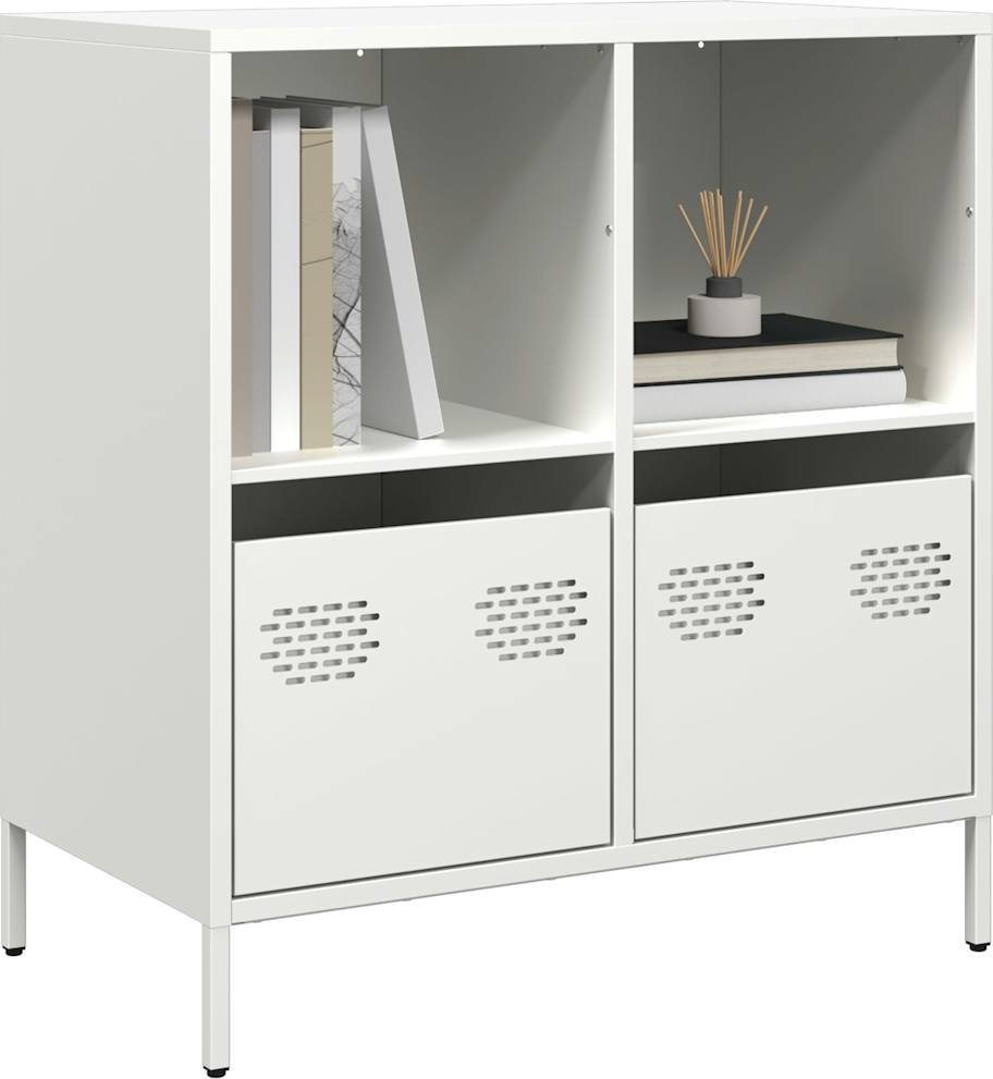 vidaXL vidaXL Szafka, biała, 68x39x73,5 cm, stal walcowana na zimno