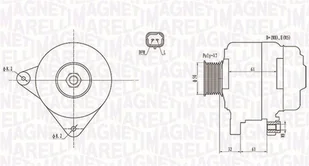 Alternator Magneti Marelli 063731959010 - Alternatory - miniaturka - grafika 1