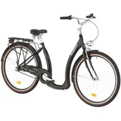 Rowery - Rower miejski INDIANA Moena A3B 28 cali Czarny - miniaturka - grafika 1