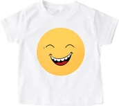Koszulki dla dziewczynek - Koszulka na dzień szczęścia z uśmiechem - miniaturka - grafika 1
