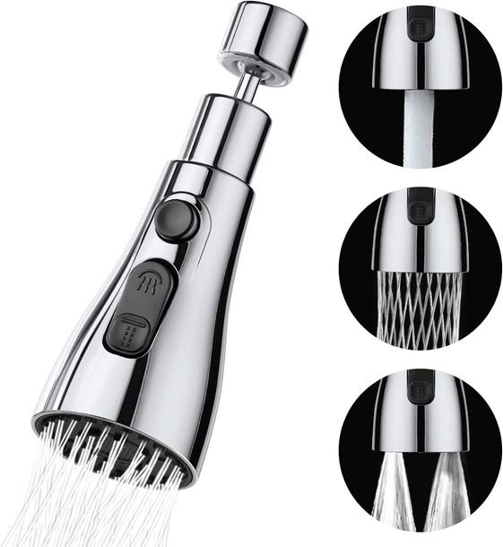 Przedłużacz Do Kranu Aerator Perlator Adapter Kuchennego Kranu 360 Stopni
