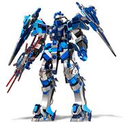 Puzzle - Piececool Puzzle Metalowe Model 3D - Mech Robot "Blue Magnetic" - miniaturka - grafika 1