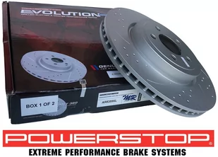 Przednia WIERCONA NACINANA tarcza hamulcowa 345mm POWERSTOP EVOLUTION Chrysler 300C - Tarcze hamulcowe - miniaturka - grafika 1