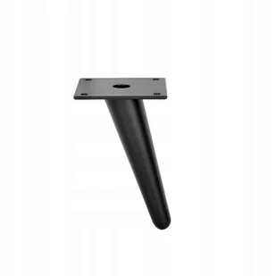 Noga meblowa stopka do łóżka kanapy CZARNY MAT loftowa H130 skośna SL012S - Meble modułowe i akcesoria - miniaturka - grafika 1