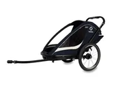 Wózki dziecięce - Hamax - Przyczepka rowerowa BREEZE ONE - Navy/Cream - miniaturka - grafika 1