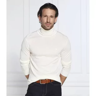 Calvin Klein Wełniany golf | Slim Fit - Swetry męskie - miniaturka - grafika 1