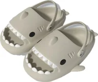 Skarpetki dla dzieci - KLAPKI REKINY SANDAŁY KAPCIE SHARK 42-43 ANTYPOŚLIZGOWE KROKSY - miniaturka - grafika 1