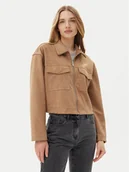 Kurtki damskie - ONLY Kurtka z imitacji skóry Stina 15351260 Brązowy Regular Fit - miniaturka - grafika 1