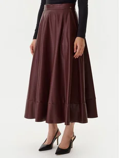 Guess Spódnica z imitacji skóry W5BD71 K8S30 Brązowy Regular Fit - Spódnice - miniaturka - grafika 1
