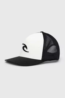 Czapki męskie - Rip Curl czapka kolor biały z aplikacją - grafika 1