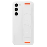 Etui i futerały do telefonów - Samsung Etui Silicone Grip Cover do Galaxy S23+ EF-GS916TWEGWW Biały - miniaturka - grafika 1