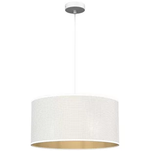 Pojedyncza, biało-złota lampa wisząca LX 5266 z serii LOFT SHADE - Lampy sufitowe - miniaturka - grafika 1