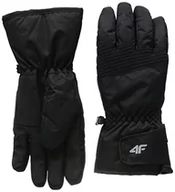 Rękawiczki - 4F Męskie rękawiczki SKI Gloves REM001 Jeans Deep Black, M, Deep Black, M - miniaturka - grafika 1