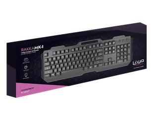LEXIP GAMING RAKKA-MK-I Czarny - Klawiatury - miniaturka - grafika 1