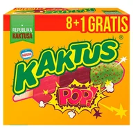 Lody i desery lodowe - Kaktus Pop! Lody wodne o smaku malinowym i jagodowym 405 ml (9 sztuk) - miniaturka - grafika 1