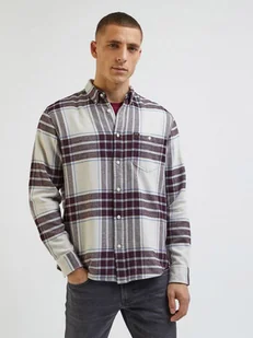 Lee Koszula - Regular fit - w kolorze szaro-bordowym - Koszule męskie - miniaturka - grafika 1