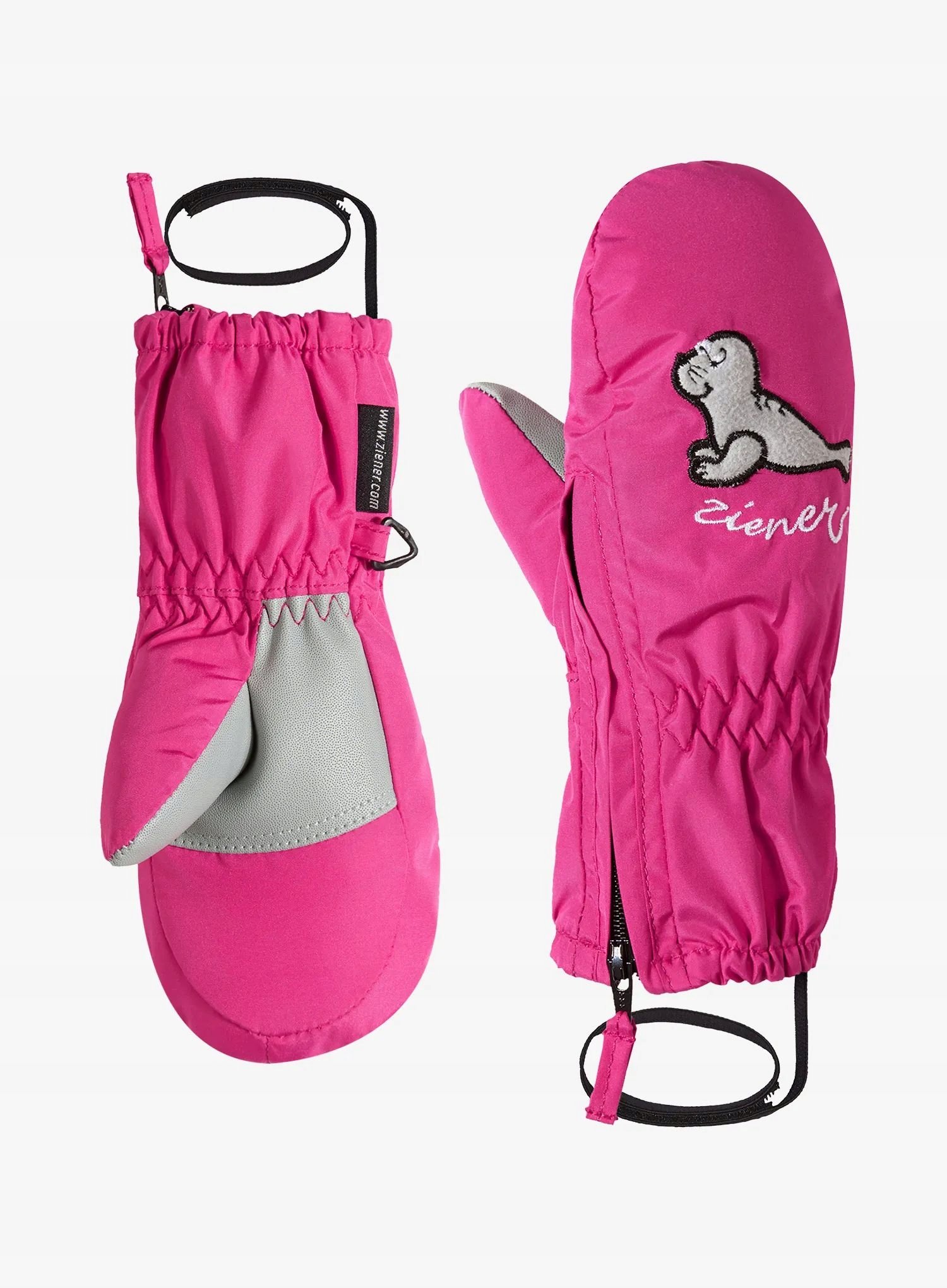 Rękawiczki dziecięce Ziener Le Zoo Minis pop pink 80 cm
