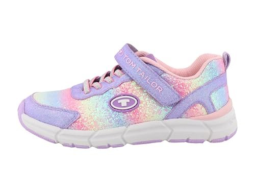TOM TAILOR Sneakersy dla chłopców i dziewczynek, 6370250015, kolor bzu, różowo-wielokolorowe, 25 EU, Liliowa róża Multi, 25 EU