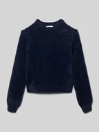 Swetry dla dziewczynek - Sweter o kroju regular fit z obniżonymi ramionami model ‘KOGNEWPIUMO’ - miniaturka - grafika 1
