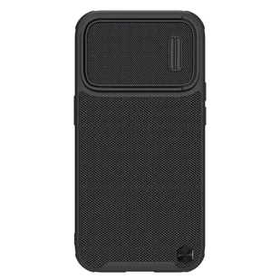 Nillkin Textured S Magnetic Case etui iPhone 14 Pro Max pokrowiec MagSafe z osłoną na aparat czarny - Etui i futerały do telefonów - miniaturka - grafika 1