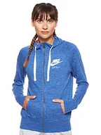 Bluzy damskie - NIKE Damska bluza z kapturem W Nsw Gym Vntg Fz - miniaturka - grafika 1