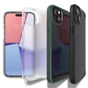 Etui Spigen Ultra Hybrid na iPhone 15 Plus - przezroczysto-matowe - Etui i futerały do telefonów - miniaturka - grafika 1