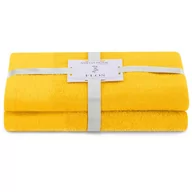 Ręczniki - AmeliaHome, Ręcznik Flos żółty 50x90+70x130 cm - miniaturka - grafika 1