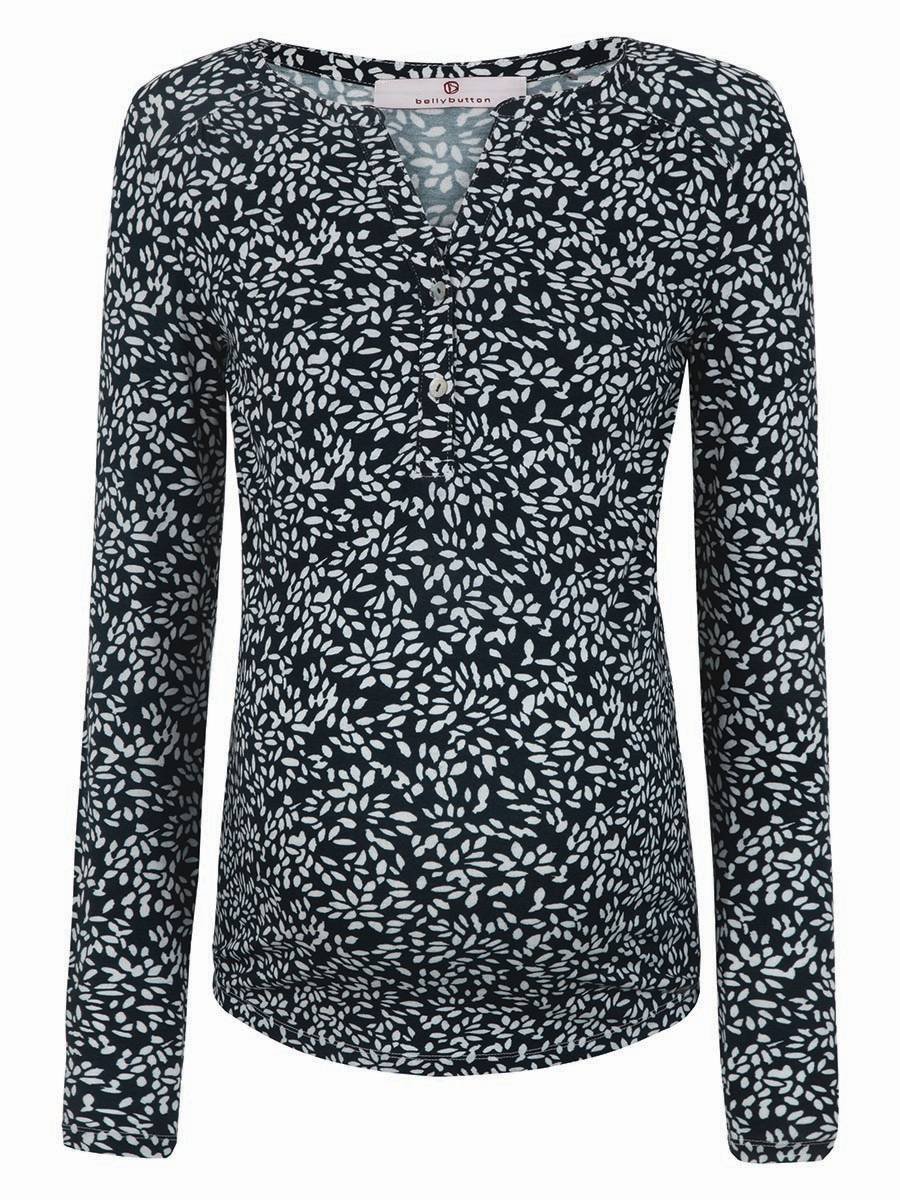 Koszulka ciążowa z długim rękawem czarna Bellybutton Maternity, r.XL