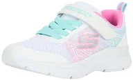 Buty dla dziewczynek - Skechers Sneakersy dziewczęce, białe syntetyczne/wielokolorowe wykończenie, 45 EU, Białe syntetyczne wykończenie, 28 EU - miniaturka - grafika 1