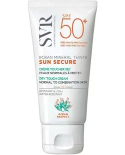 SVR Sun Secure Ecran Mineral Teinte barwiony suchy krem przeciwsłoneczny SPF50+ do skóry normalnej i mieszanej 60 g - Kremy do twarzy z filtrem - miniaturka - grafika 1
